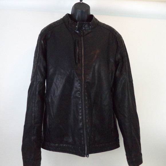 indigo star leather jacket